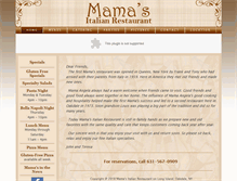 Tablet Screenshot of mamas-restaurant.com